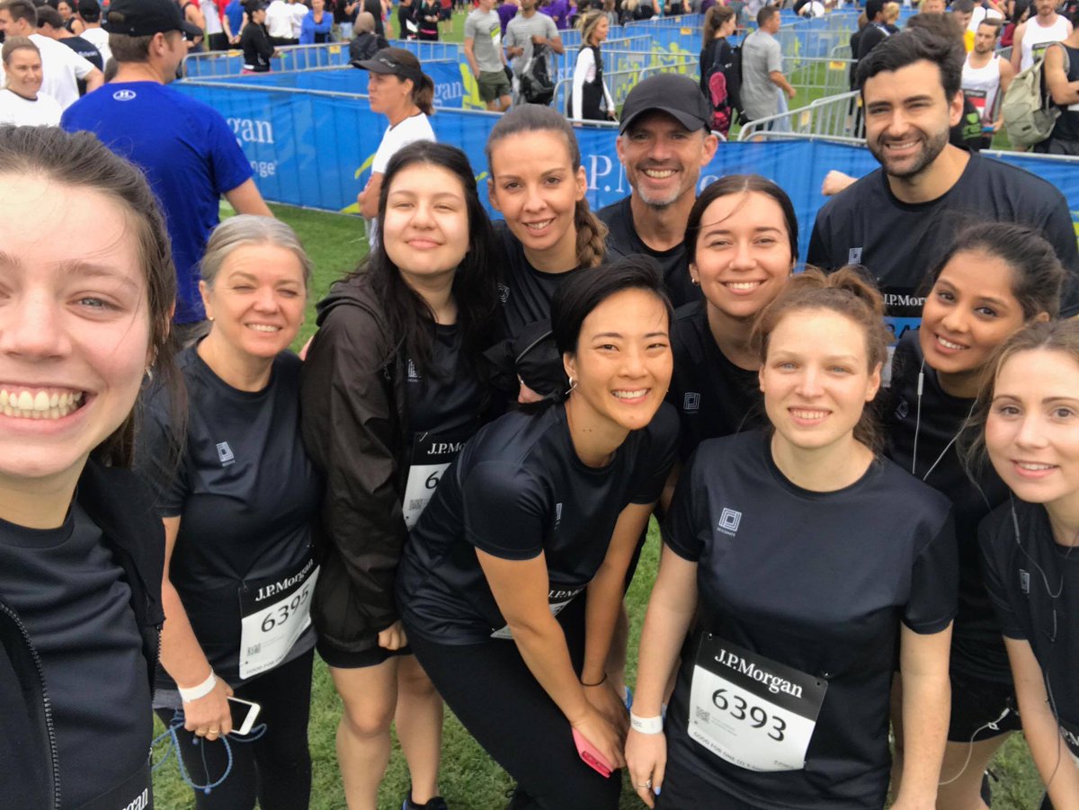 #TeamDesi were brilliant in yesterday's #JPMCC. Training for next year's run begins now!