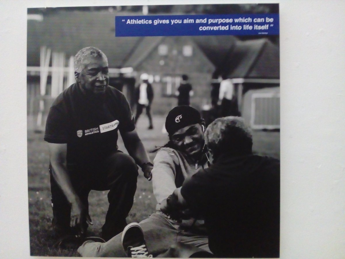 Ocaka's tweet photo. 'COACH' a must see exhibition recognising #SilentStars of UK Black and Asians track &amp; field coaches @ernestsimons @DonnaLegz @BritAthletics https://t.co/ZvmExvgTw3