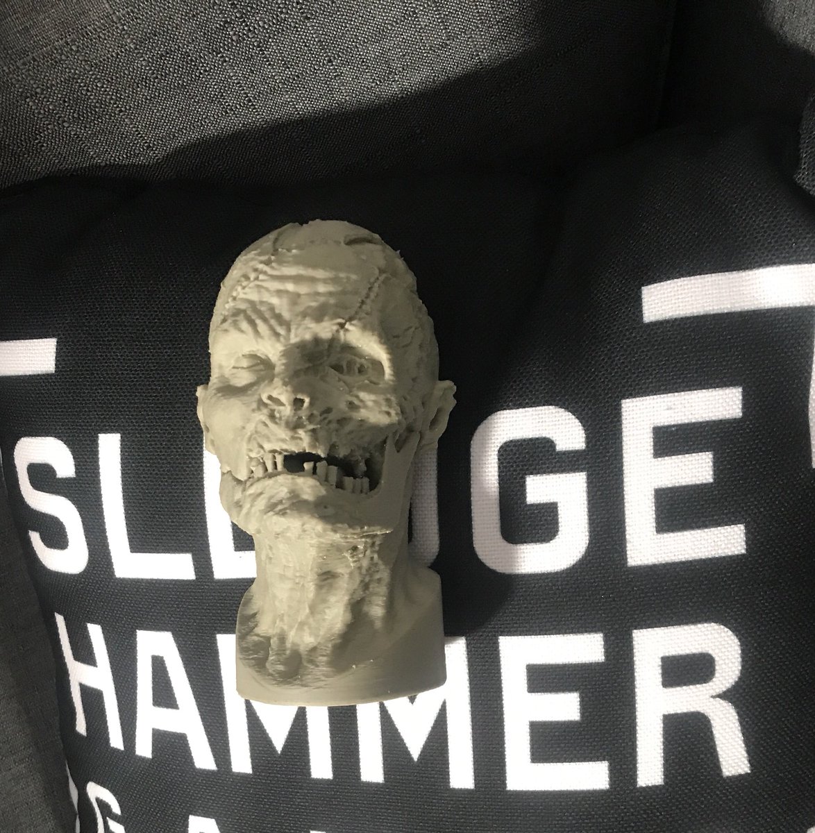 GlenSchofield's tweet image. I’m feeling good today. Starting now RT to win this 3D printed Zombie head done here at SHG. I’ll choose a winner at launch. @SHGames