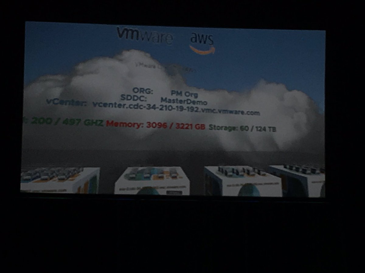 firthyz's tweet photo. Loved the VR view of how how things look within VMware Cloud on AWS #vForumAU https://t.co/a79S9mfcai