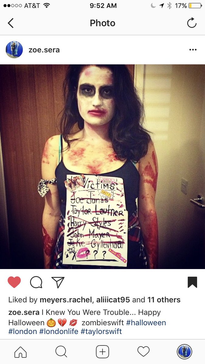 zgetz20's tweet image. zombie swift for 2 years in a row = my fav costume ever ❤️#LookWhatYouMadeMeBoo
