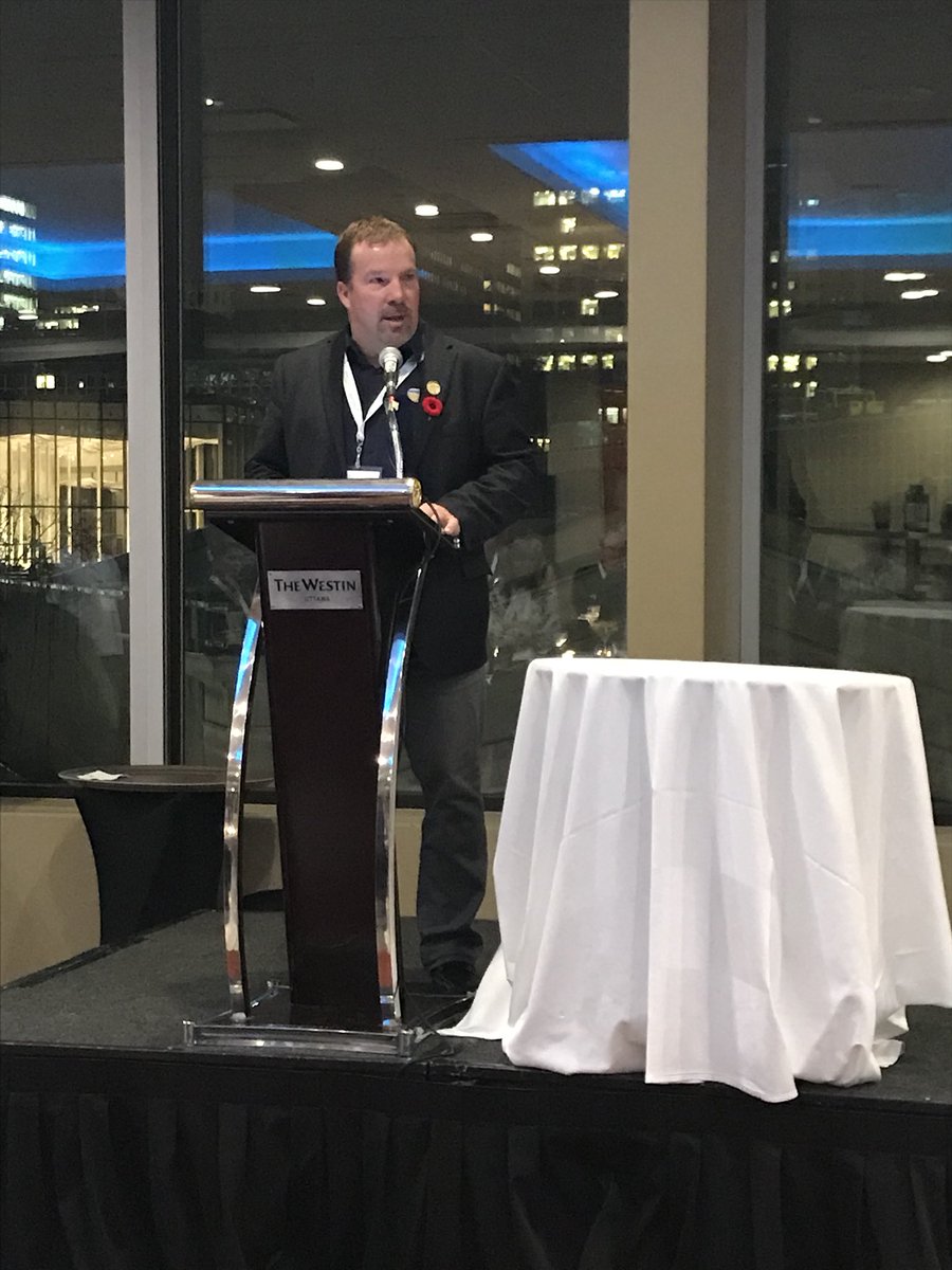 CombineToCraft's tweet photo. .@AlbertaBarley’s Chair kicking off the #nationalEFP17 reception tonight. Featuring 11 different province/territories’ beers https://t.co/NyRIPZTpxw