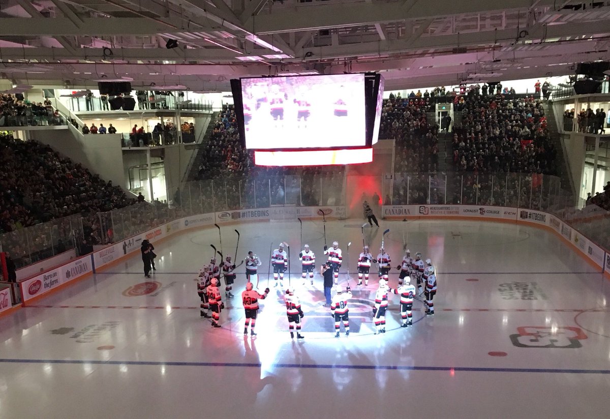 stadiumdigital's tweet photo. Congratulations to @BellevilleSens on their franchise home opener #itbegins https://t.co/jdY7LkrhSo