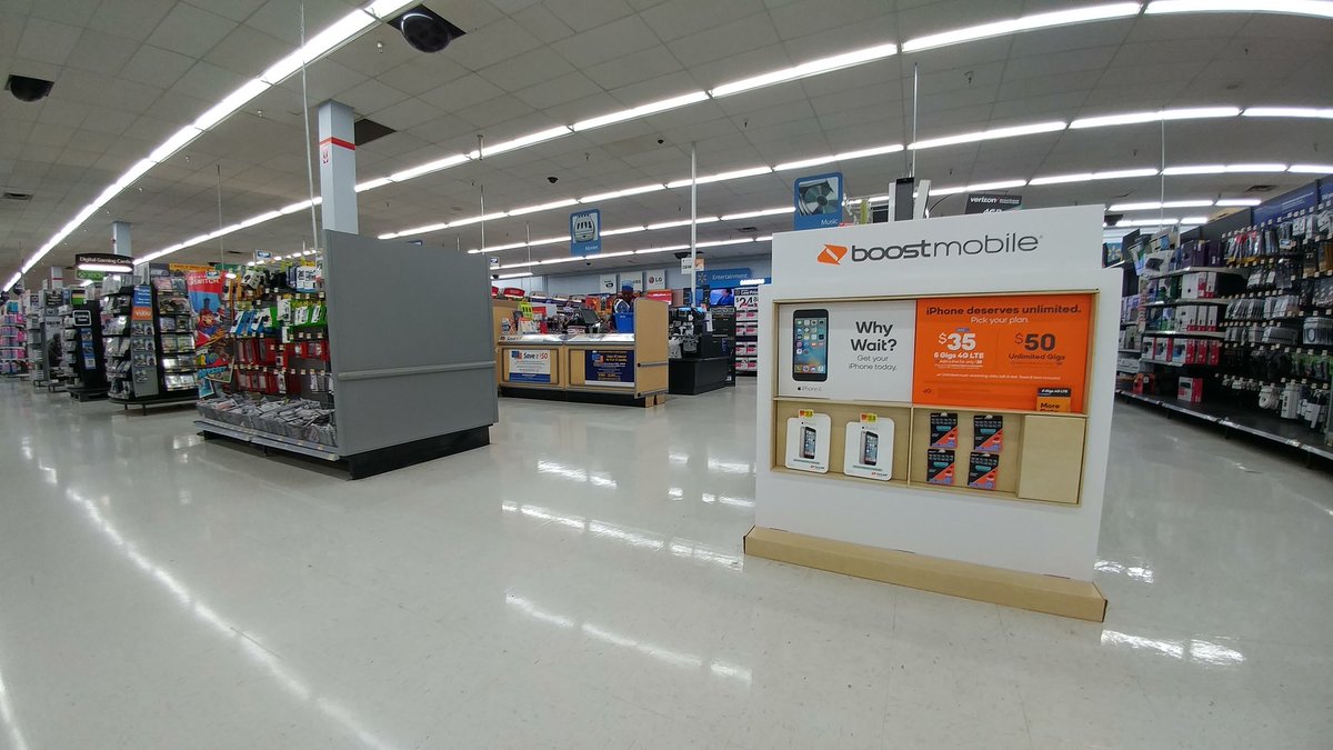 #BoostMobile and #iPhone6 are front and center in #Electronics at #WalMart on Mobile Hwy. in #Pensacola FL!