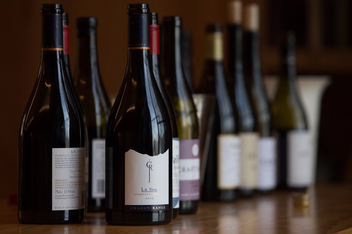 CraggyRange's tweet photo. What a line up of #NZSyrah at the #WeSaySyrah tasting on Tuesday at @CarosWines #nzwine #LeSol #HawkesBayWine https://t.co/MTC9bulQ9z