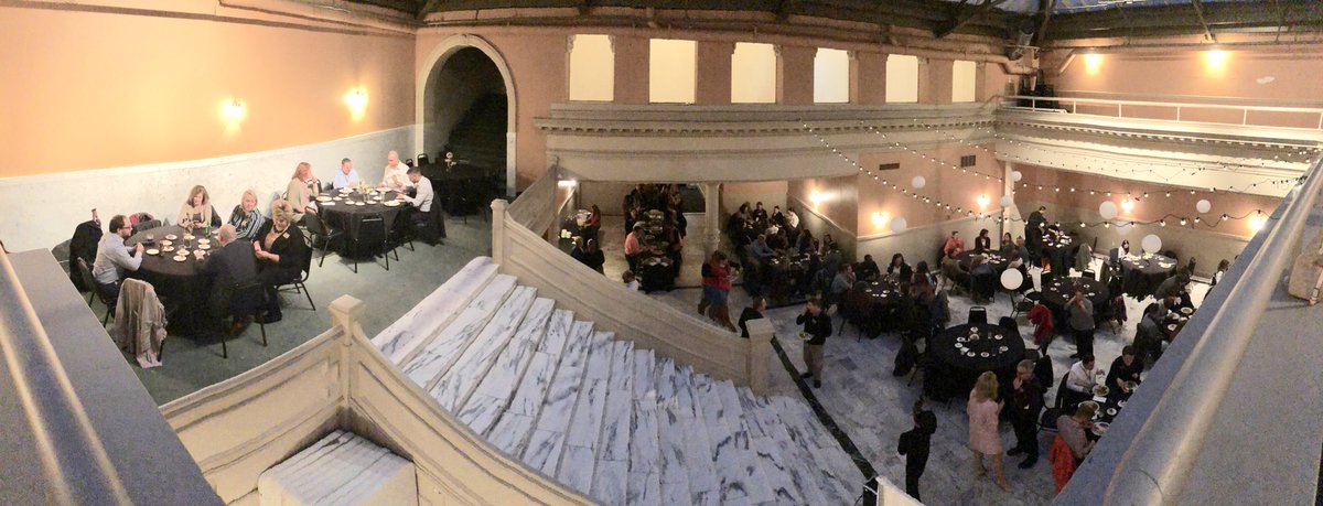 Honored to do a Q&amp;A and enjoy dinner with new <a href="/PurdueExtension/">Purdue Extension</a> educators at the Lahr Atrium. #pdcpop17