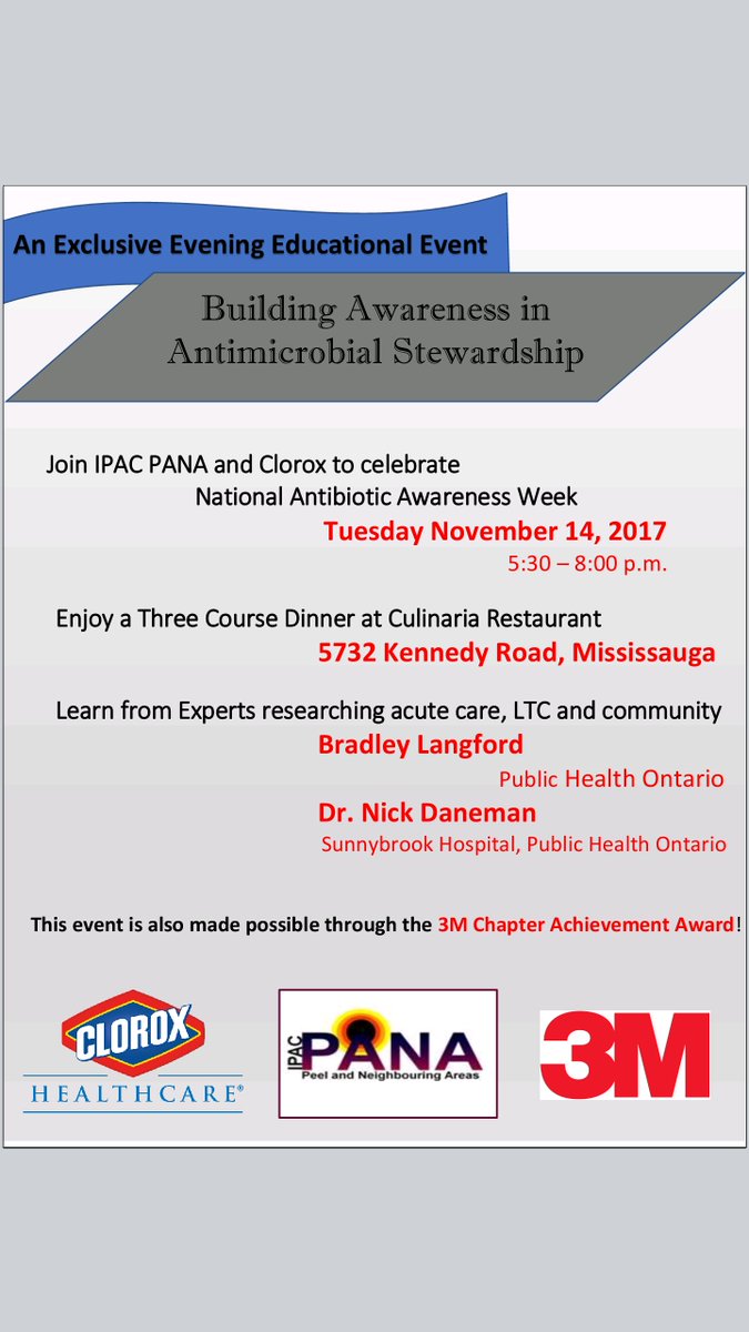 IPACPANA's tweet photo. JOIN US NOVEMBER 14 for an EXCLUSIVE EDUCATIONAL EVENT on Antimicrobial Stewardship! REGISTER TODAY  https://t.co/1eSh9pLq6d https://t.co/3Vty8F4cwu