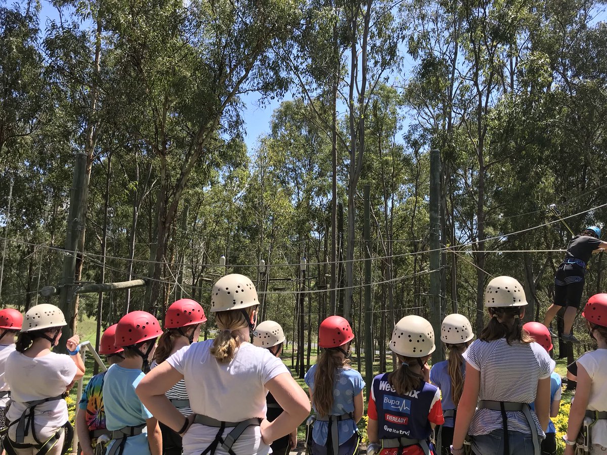 SamfordSS's tweet image. Years fives ready to tackle the high ropes challenge.