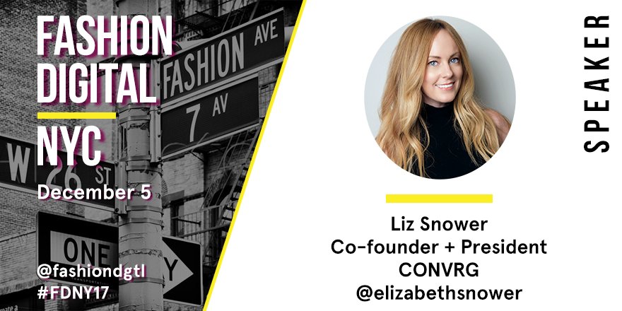 Join <a href="/elizabethsnower/">Elizabeth Snower</a> of @getconvrg at #FDNY17 this year! For more info bit.ly/1MKJMoE #fashiondigital
