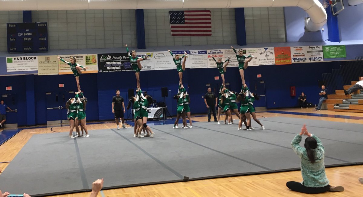 Great job tonight girls at Region Cheer Championship <a href="/Easley_High/">Easley High School</a> <a href="/EasleyHSSports/">Gill Payne</a>