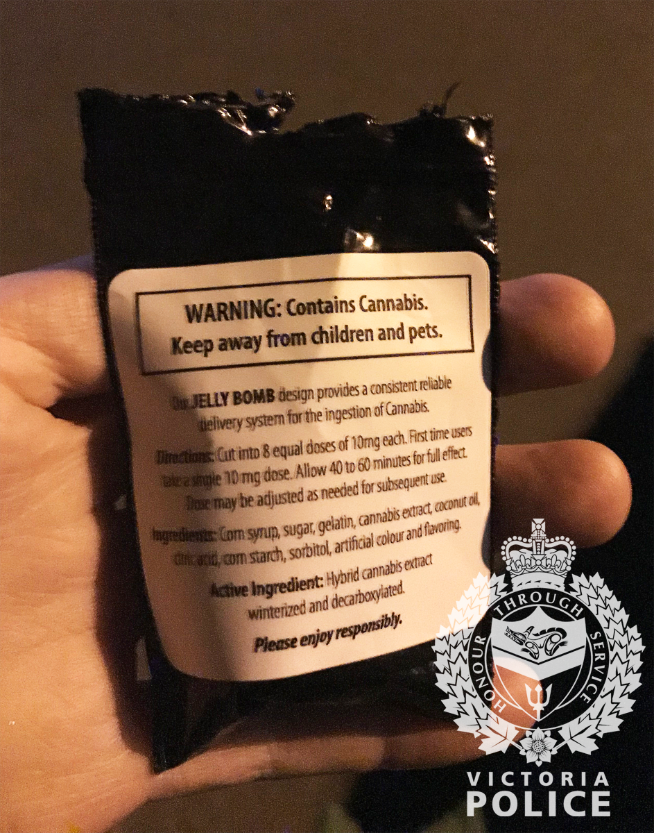 ALERT |Check Your Kids Candy! Marihuana gummies handed out to kids in James Bay last night vicpd.ca/node/1746. #F1747136 #yyj