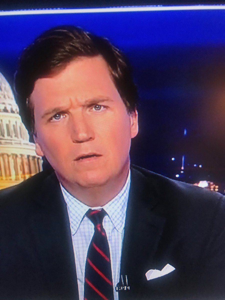 bendlight's tweet photo. #tuckercarlson always looks like he just got hit with a brick when he is “listening”. https://t.co/Ol5kDMaBrz