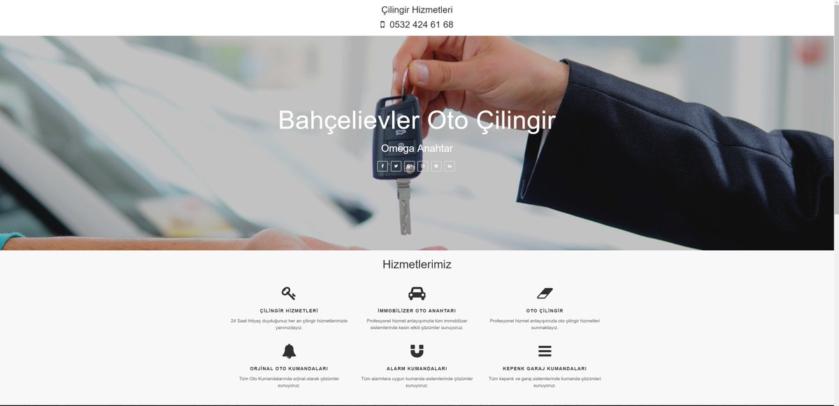 Bahçelievler Oto Çilingir- ANKARA/ÇANKAYA  Web Tasarım ve Reklam hizmetlerinde bizi tercih etti. #ankara #çilingir #anahtarcı #otoanahtar
