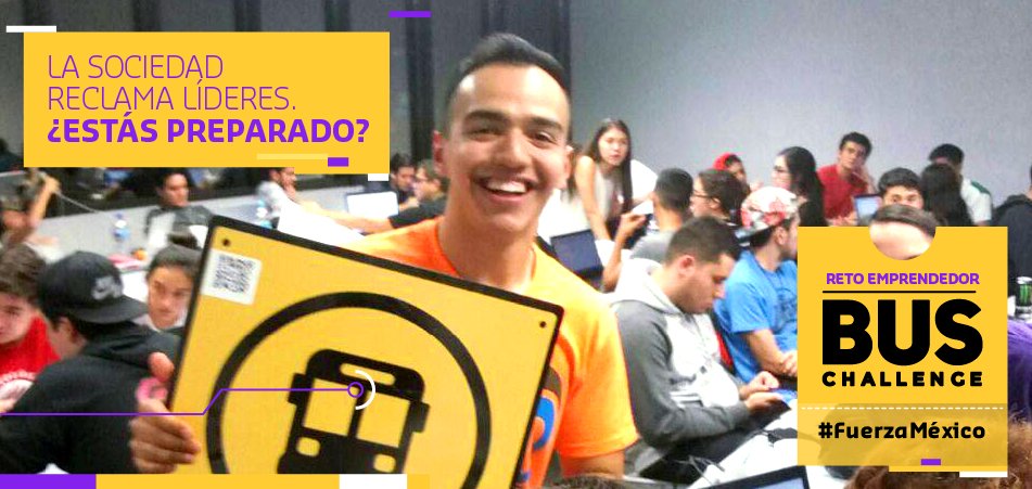 En #BusChallenge2017 puedes lograr una transformación en la realidad social de nuestro país. 
Inscríbete en ➡️ buschallenge.com/registro/