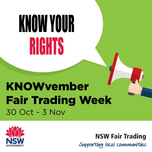 NSW_FairTrading's tweet photo. Do you have a tenancy issue? We have a free complaint service for tenants, residents, landlords and agents https://t.co/oIjq3Ed08J #FTWeek https://t.co/KnCEp45EhN