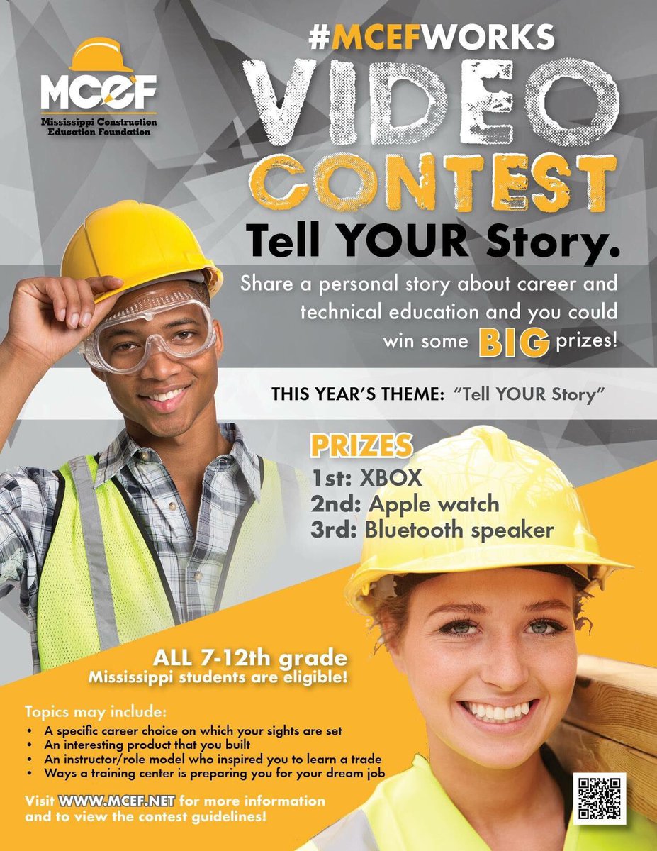 buildms_'s tweet photo. Have you entered the #MCEFWorks #VideoContest yet? Entries due Friday! Submit your video here: https://t.co/RZi0uwbRcX https://t.co/XH2Q7TKIu2
