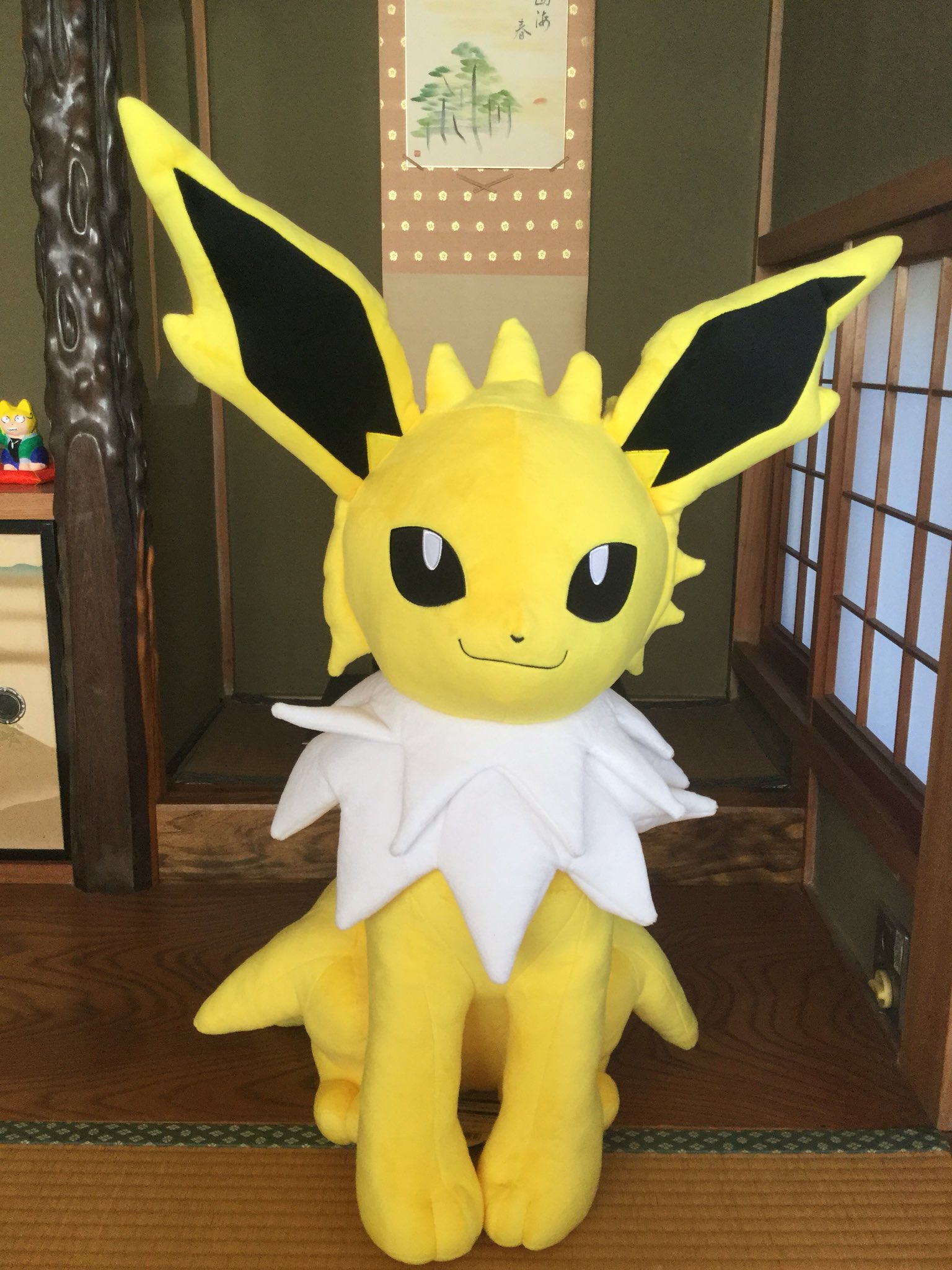 イエロー系お歳暮 等身大 サンダース ポケモン ぬいぐるみ ブイズ イーブイ Jolteon キャラクターグッズ おもちゃ ホビー グッズイエロー系 56 650 Www Dawajen Bh