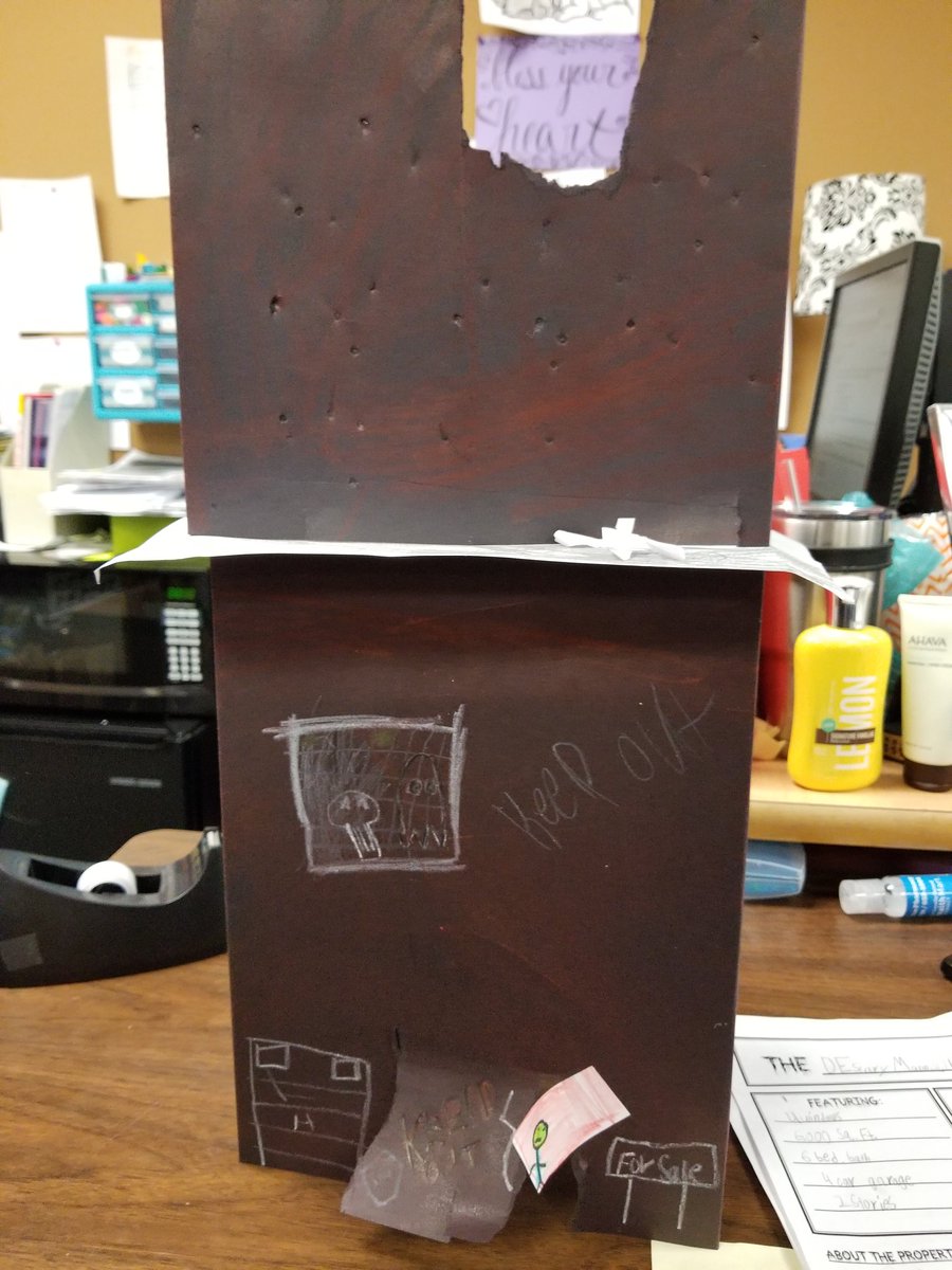 DaniJDavis's tweet photo. It takes a team to prepare a parade of Haunted Homes! Ss write sales ads for houses with lots of "spirit." #CISDCompetitiveEdge  #teamwork https://t.co/vGXkmaUTq1