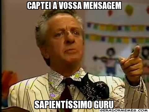 Até nosso grande mestre cedeu aos memes (😱) : r/ShitpostBR