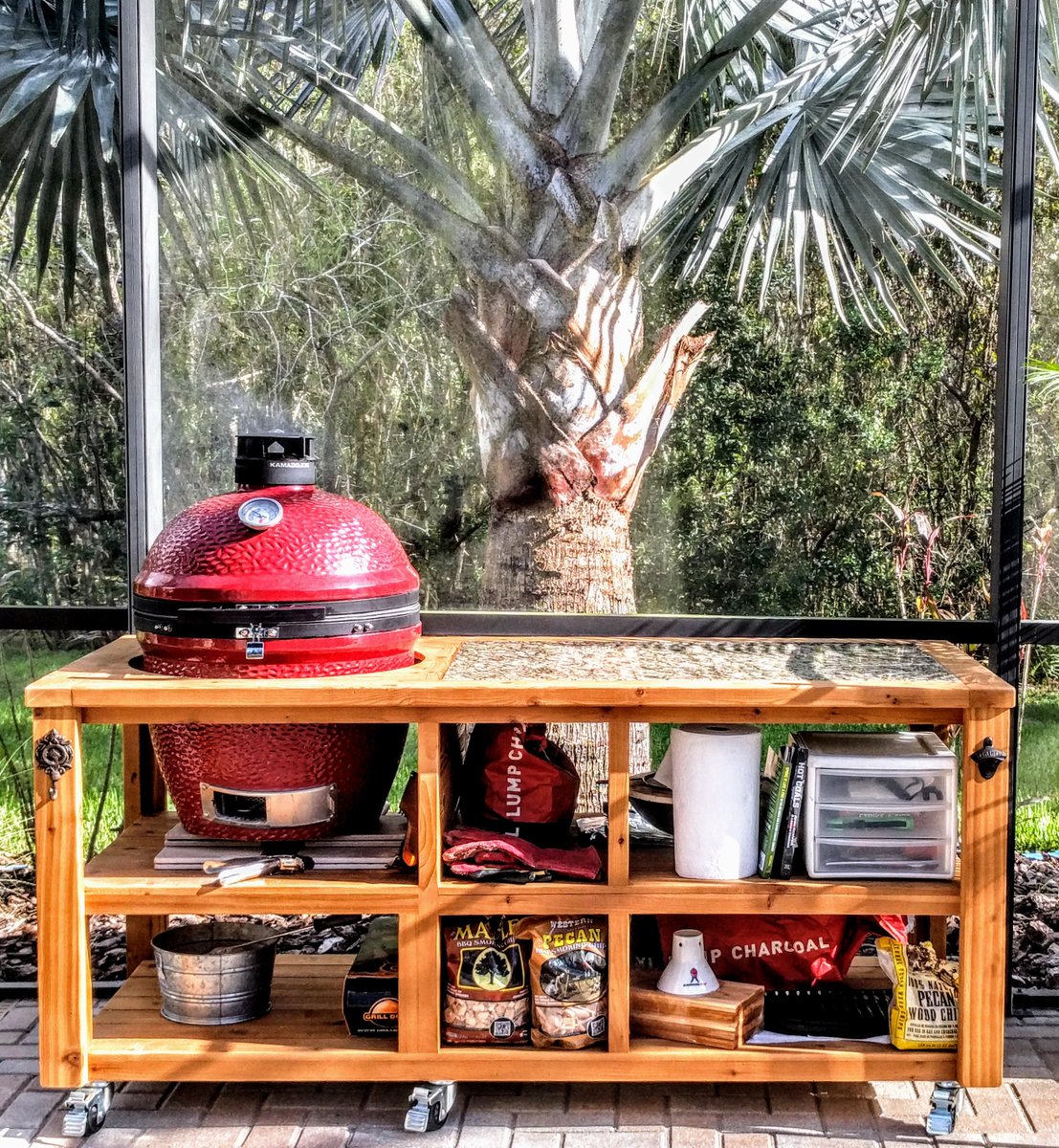 RusticWoodWorx's tweet photo. Thanks Mike for the great #KamadoJoe #grilltable picture. Thanks for your kind words on #Etsy ! Happy #grilling !
#BBQ
#outdoorliving https://t.co/3ekHrqBwQx