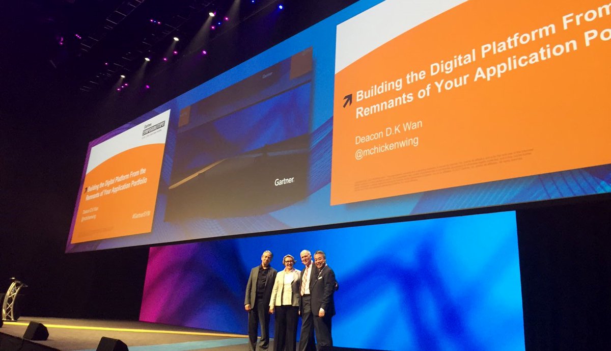 mchickenwing's tweet image. An honor to share the stage with Andy Rowsell-Jones gartner.com/analyst/15289 @BardPapegaaij and @ZeitJen #LifeAtGartner #GartnerSYM
