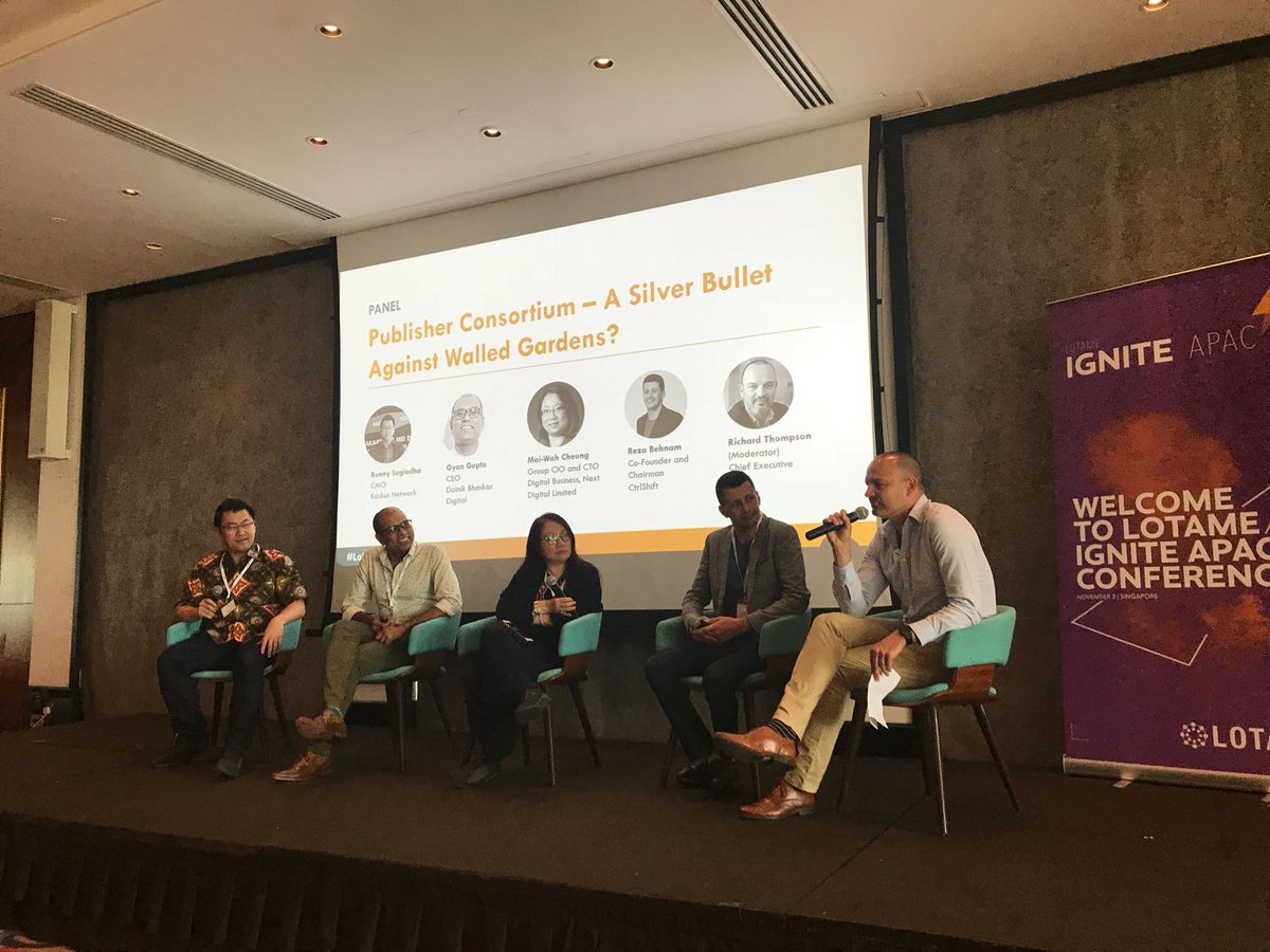 DataPuppeteer's tweet photo. Great continuation of the pub consortium discussion yesterday at #LotameIgnite with #KPEX @DainikBhaskar @nextdigital @kaskus #ctrlshift https://t.co/epwsp3Wa7h