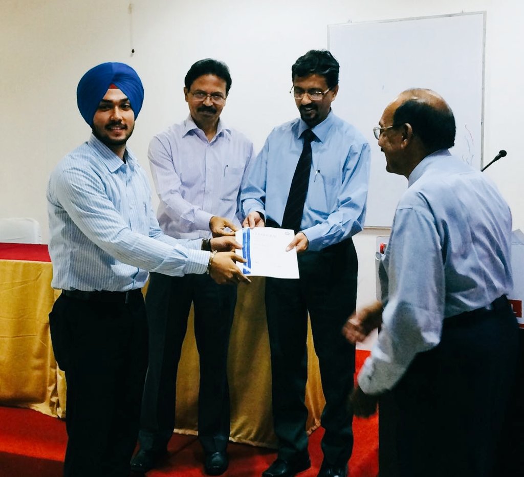 #IBSPune  rewards students after training for Six Sigma Green Belt by TUV SUD at a workshop. Congratulations and all the best from IBS Pune.