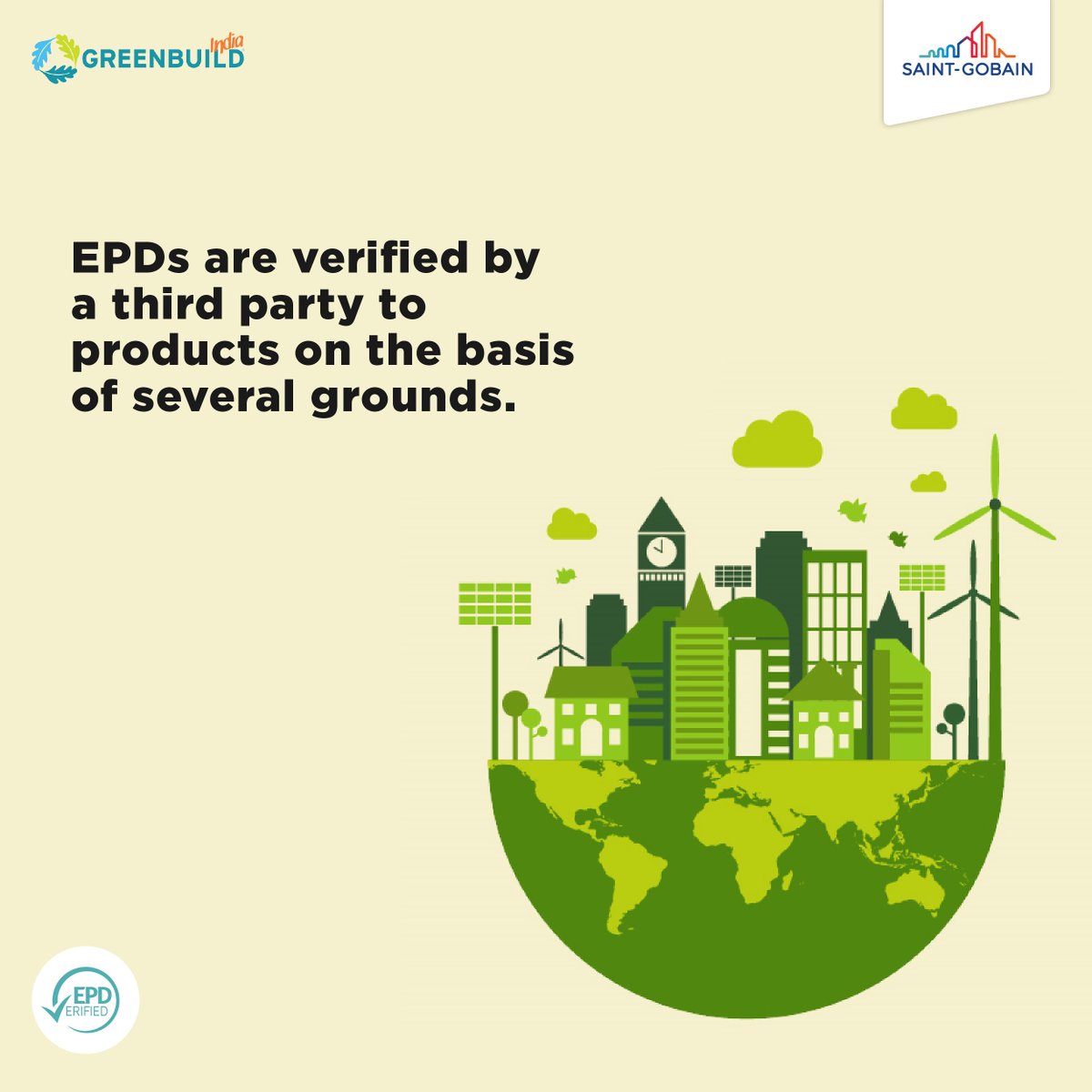 saint_gobain_in's tweet photo. It is not easy to obtain an EPD. Our products strictly adhere to these criteria.
#Greenbuild17
#WellbeingAtGreenbuild
#GlassFuture https://t.co/cNbzooCDyB