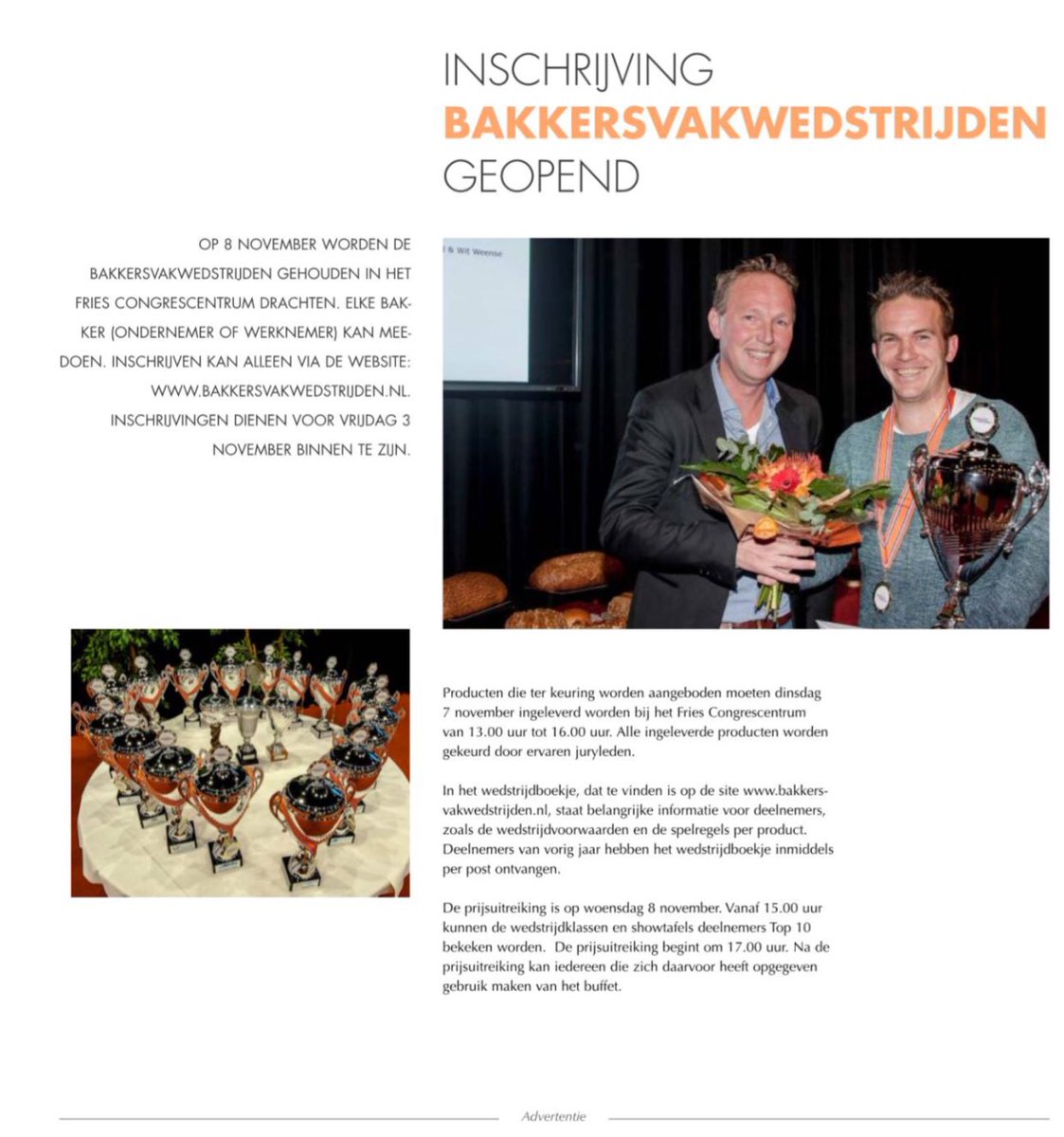 BakkersVakWed's tweet photo. Bakkers van heel Nederland u kunt nog 2 dagen inschrijven #bakkersvakwedstrijden . https://t.co/yTcwESYRIP .  Inschrijving stop morgenavond! https://t.co/F15yBBVAbN