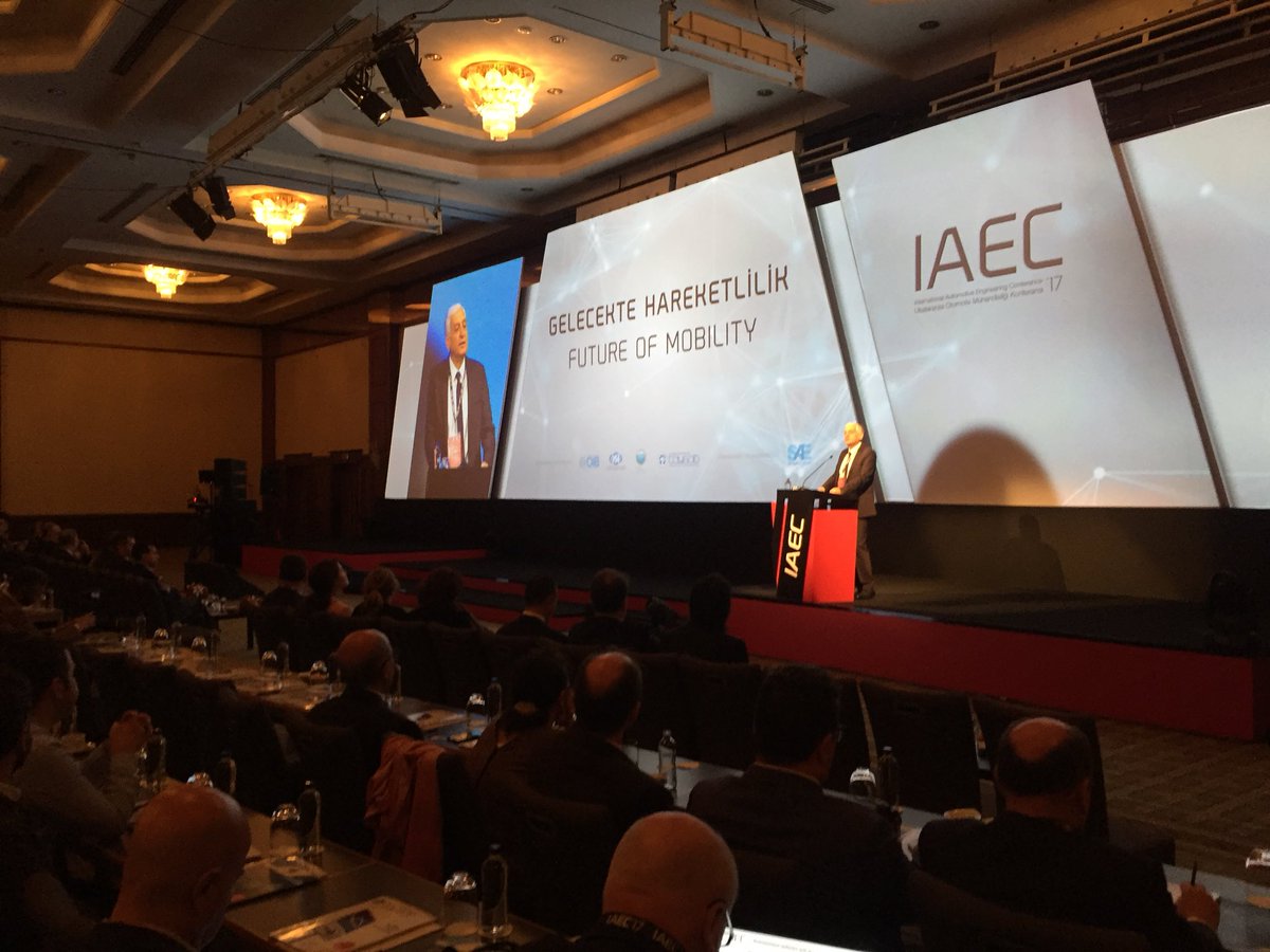 Bu yıl Gelecekte Hareketlilik temasıyla düzenlenen #IAEC17 konferans başkanımız Prof. Dr. Mustafa İ. Gökler’in açılış konuşmasıyla başladı.