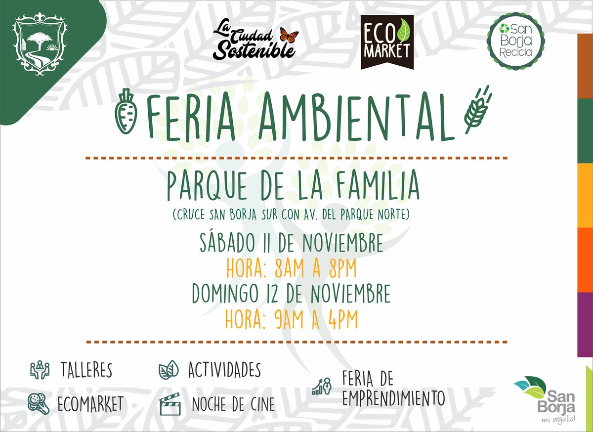 PiensaVerdeOrg's tweet photo. #FeriaAmbiental #SanBorjaSostenible info: https://t.co/vKm5R063gB https://t.co/faFwq175MO