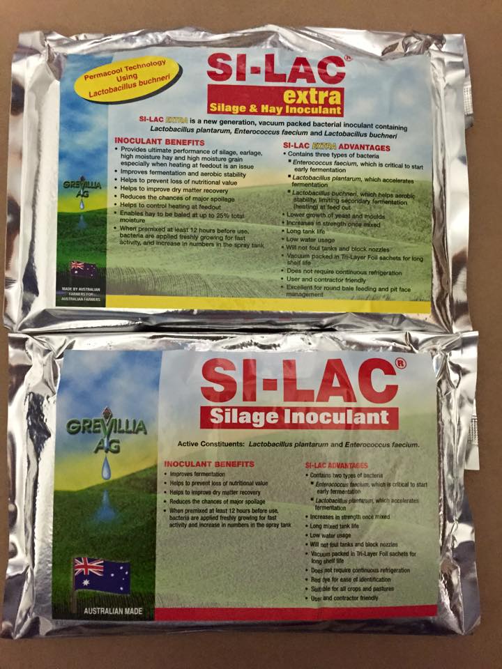 GrevilliaAg's tweet photo. Rain coming, high moisture hay ? no problem, Aussie made Si-Lac EXTRA is the solution #harvest17 #hay17 #Fodder17 #AustralianMade https://t.co/JGSjmSdupX