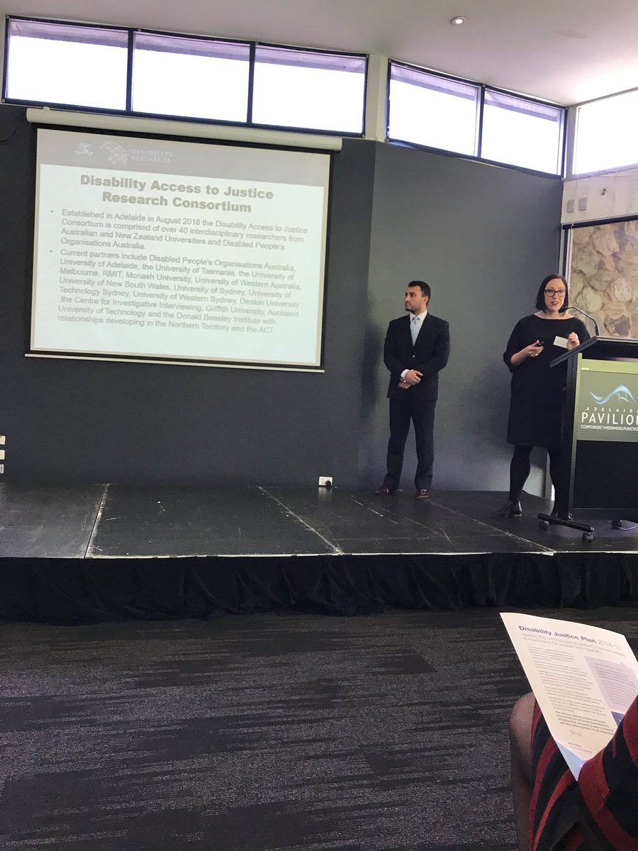 JayneEdHealth's tweet photo. #disabilityjusticesa disability access to justice research consortium est in Adelaide 2016 over 40 interdisciplinary researchers reporting https://t.co/COP8TIgyNo
