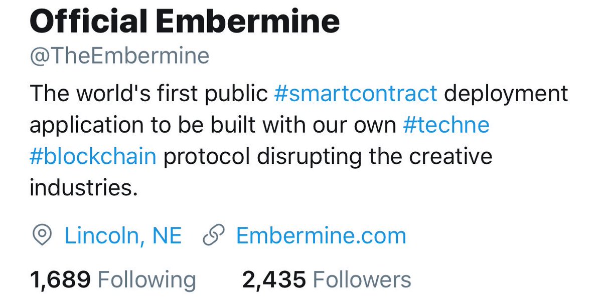 TheEmbermine's tweet photo. Today, #techne was born. A new, lightweight #blockchain, #smartcontract, and #consensus protocol. White paper coming 11/10. https://t.co/7a5jRy10Ix