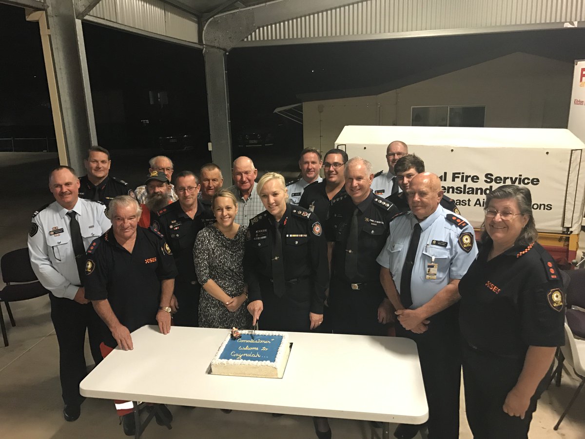 Capping a memorable visit to Gayndah in style. Great catching up with QFES personnel &amp; North Burnett Mayor.
