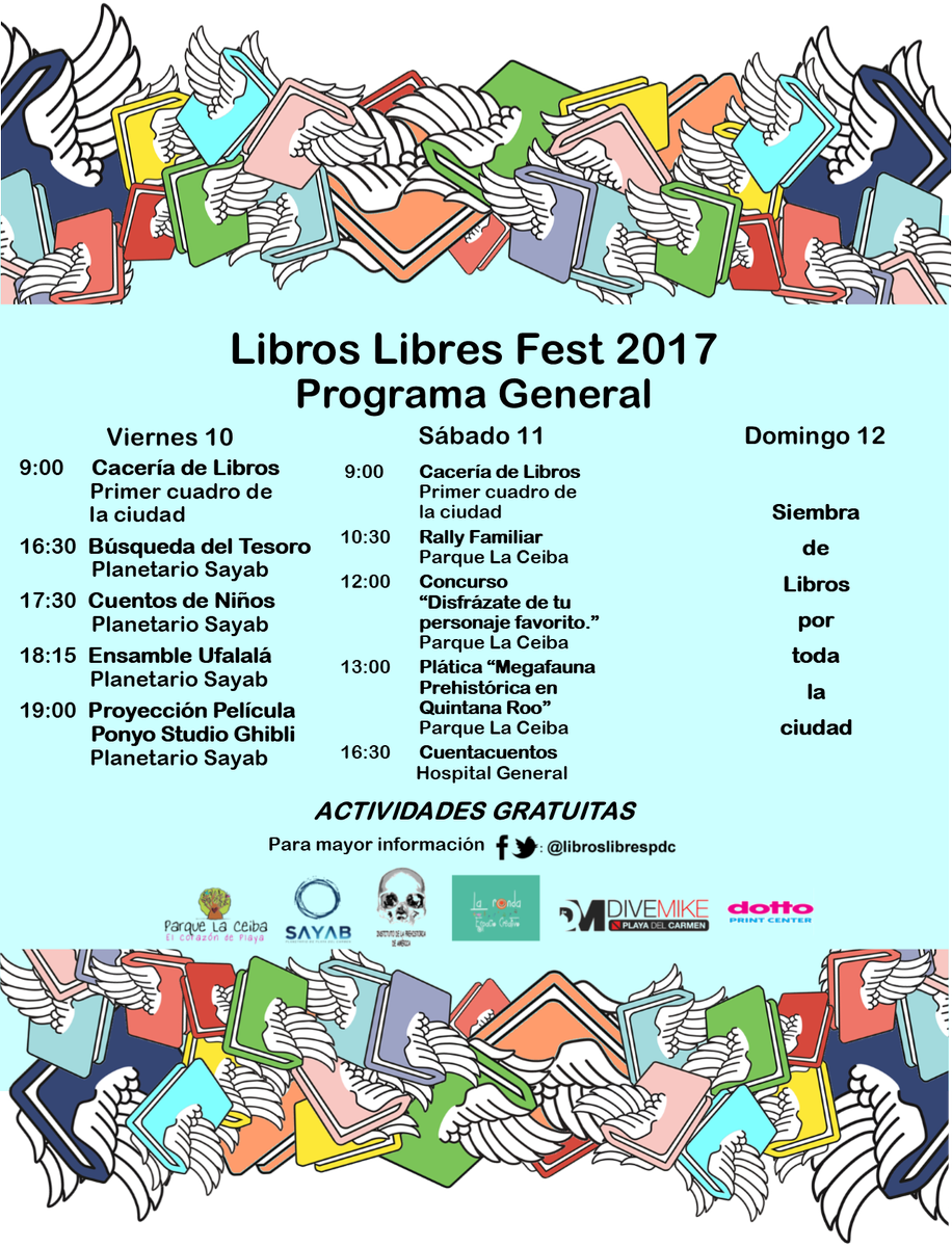 libroslibrespdc's tweet photo. Amigos les compartimos el programa general de nuestro #LibrosLibresFest , más información en nuestra página de facebook.
#PasaLaVoz
📚📕📚📖📚 https://t.co/uFWC0nhy61