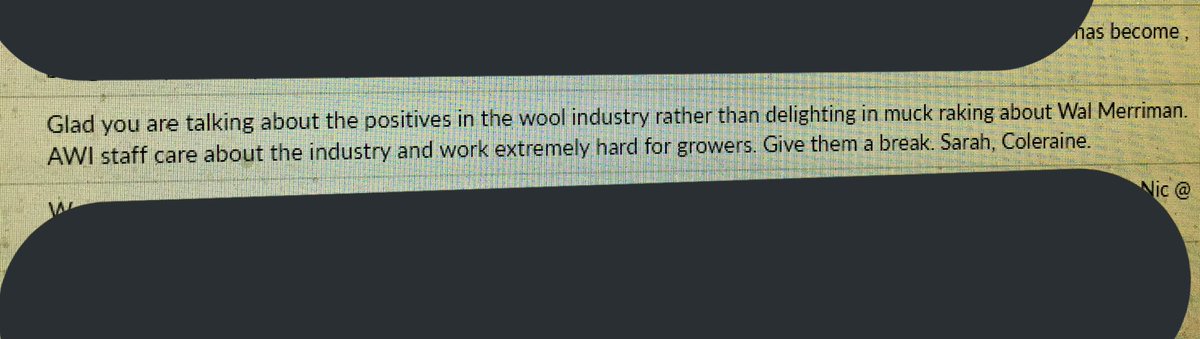 Warwick_Long's tweet image. Google search on ph # from text by ‘Sarah from Coleraine,’ to the Country Hour reveals it to be Priscilla wife of AWI’s Marius Cuming.