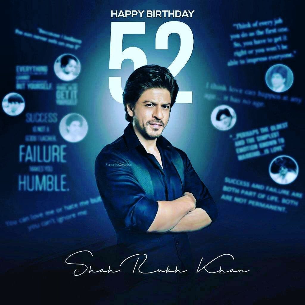  \"Wish You A Very Happy Birthday \SHAH RUKH KHAN\ Sir\" 