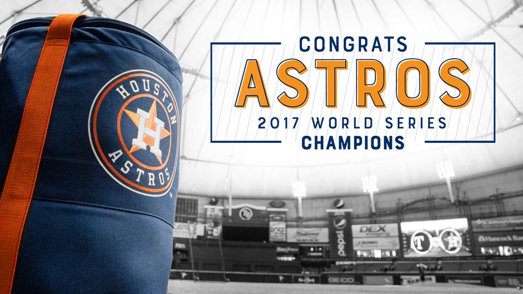 RaysBaseball's tweet photo. Congrats to the @astros!
(But you’re using the visitors’ side next time you visit.) https://t.co/dDSPhYOhRq