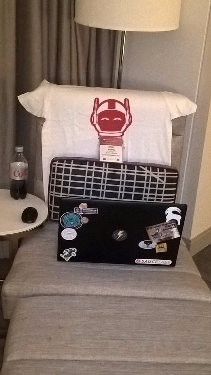 erikAtGrovePath's tweet photo. @OutSystems #nxstep in Chicago, met up with this guy who is taking the this low code platform to the next level.  #OutSystemsCommunityMascot https://t.co/gr2TgfOT3R