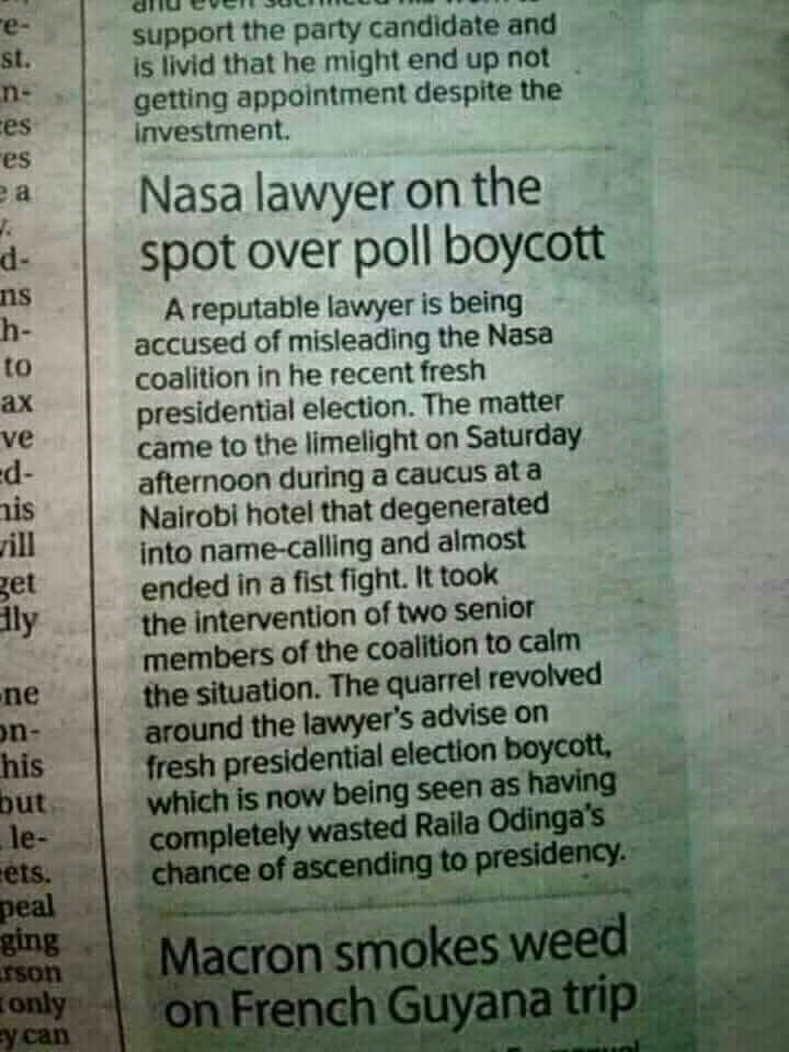 CitizenKenya9's tweet photo. #NASAOnPoll #ELOGOnPoll When the tide changes and the things begin to go south. The events are unfolding and unravelling. https://t.co/zfB1LihLKR