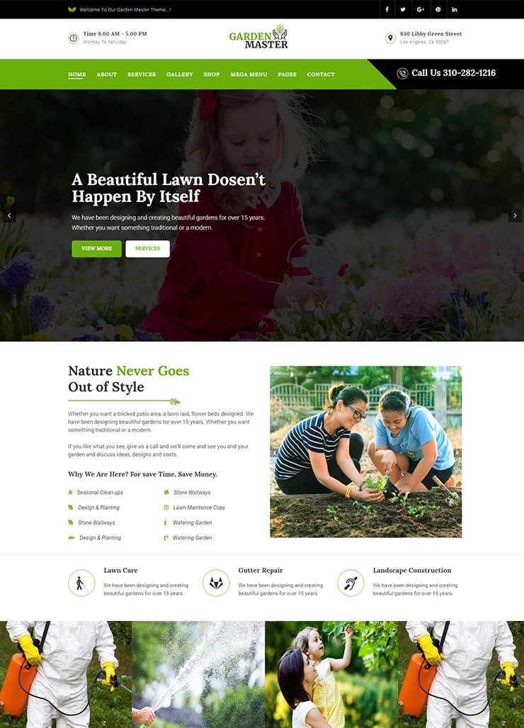 theemonofficial's tweet photo. Having a #gardening business? Create a website and get this #WordPress_themes i.e #gardening provided by theem'on. 
https://t.co/7JD7e7kbTf https://t.co/wSk1lpIvWZ
