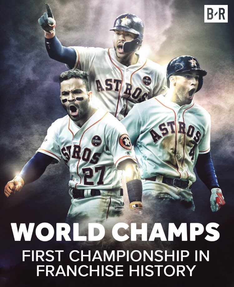 #CHAMPS

The <a href="/Astros/">Houston Astros</a> win their first #WorldSeries  in franchise history!