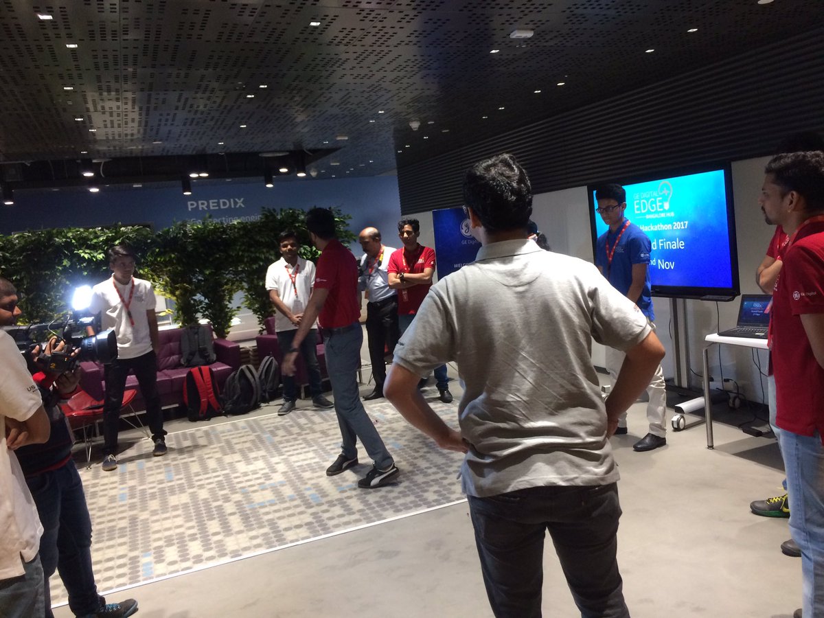 TaoriShilpy's tweet photo. GE Digital IIOT Hackathon begins with ice breaker round. Finalists gears up for the day #genexthack @ANKUR_DANG @tweeswami @sivan_menon https://t.co/7eJqISNITb