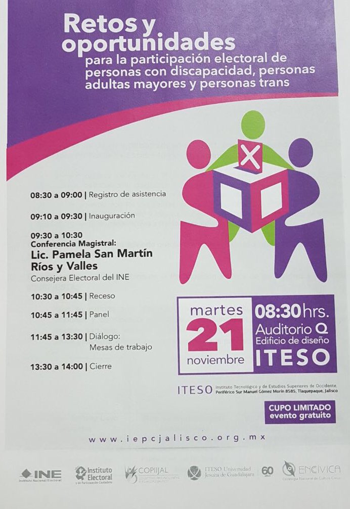 BeatrizRangelJ's tweet photo. Una iniciativa necesaria en favor de los derechos de todas y todos para una mejor democracia @iepcjalisco @INEMexico presentes. https://t.co/2D8bpnASjT