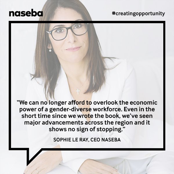 WIL_Forum's tweet photo. Naseba CEO Sophie Le Ray commenting on the book ‘Game Changers: How #Women in the #Arab World Are Changing the Rules and Shaping the Future' https://t.co/sAdxOLbFDo