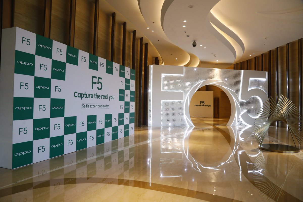 OPPOIndia's tweet photo. Are you ready? We are about to start with the launch of the much awaited #OPPOF5. Excited? #CaptureTheRealYou https://t.co/3GshQR2GYw