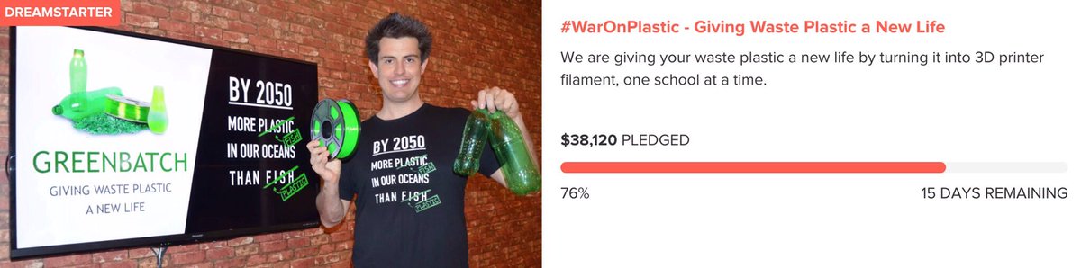 GreenbatchWA's tweet photo. And 76% funded!!! Let keep going #waronplastic https://t.co/ILTIeXYTtW