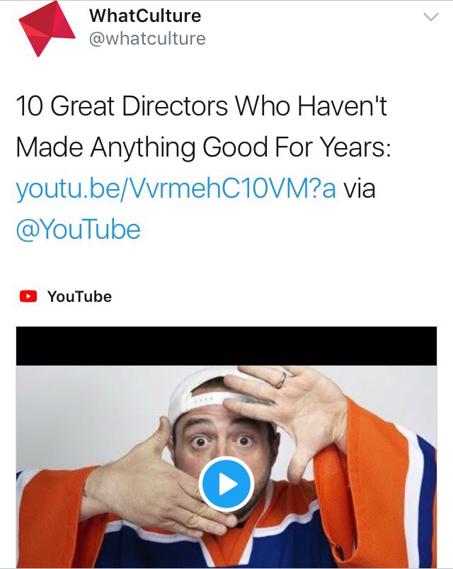 The_ComicCorner's tweet image. @ThatKevinSmith what do you think about being the number 1 out of 10 directors who haven't made anything good for years. By: @whatculture