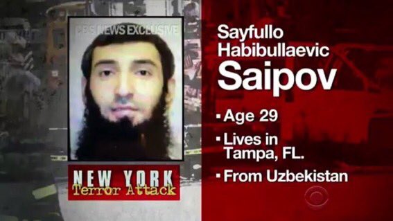 Manhattan Terrorist Sayfullo Saipov